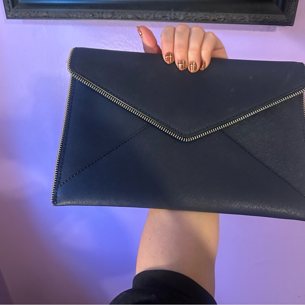 Rebecca Minkoff Midnight Blue Envelope Clutch - Picture 4 of 16